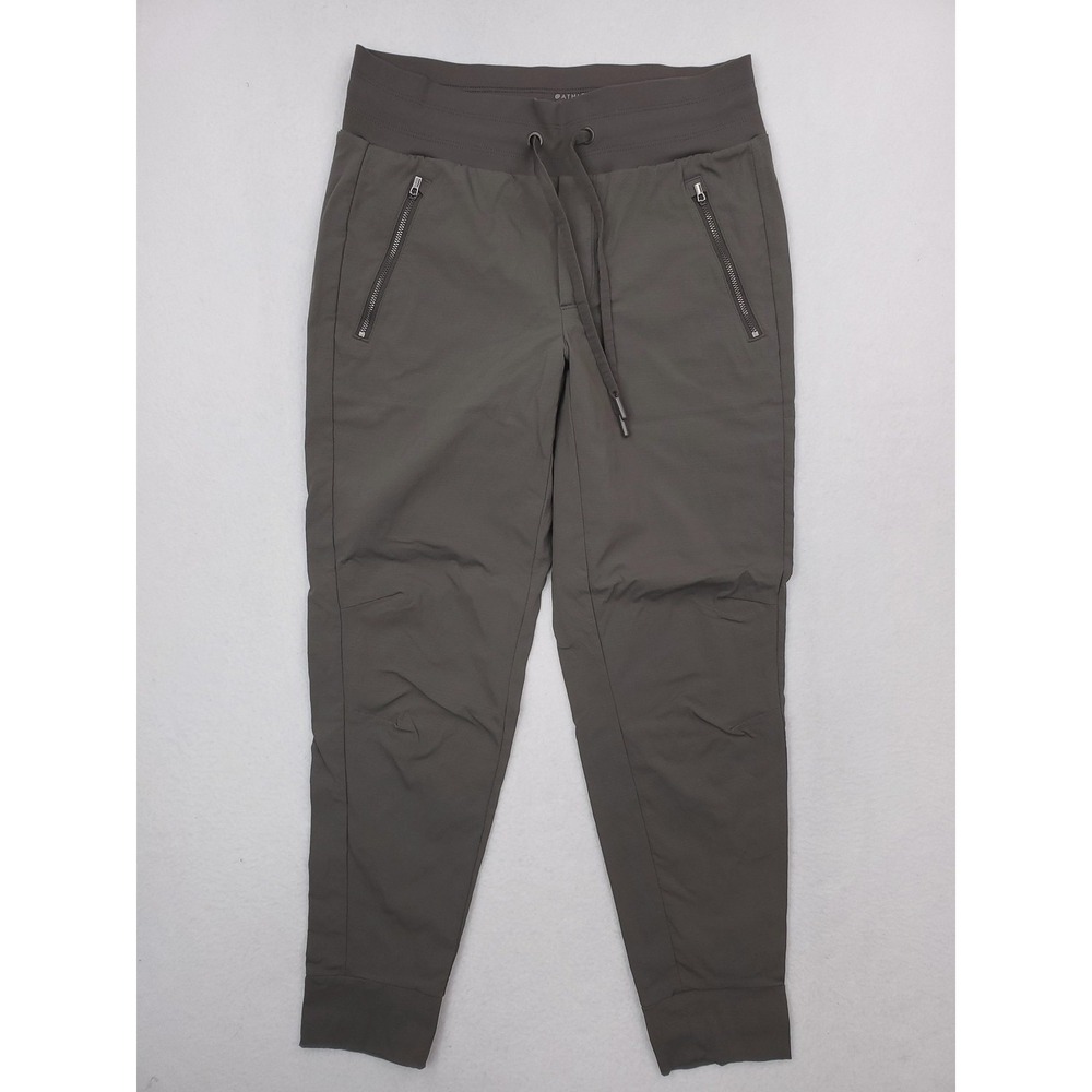 Athleta Trekkie North Jogger Pants Womens 4 Green Taper Stretch Travel Hiking